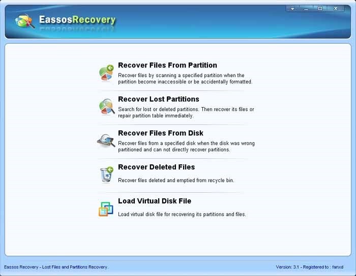 Partition recovery full indir